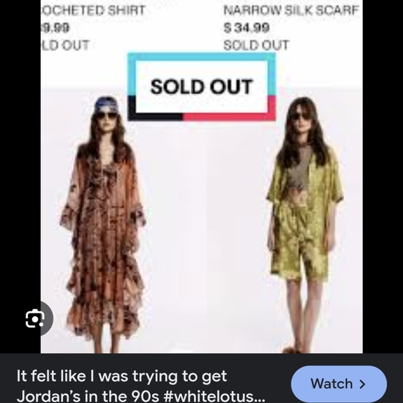 *LAST CHANCE* H&M THE WHITE LOTUS Black and White Patterned Bikini Bottoms NWT - Picture 6 of 9